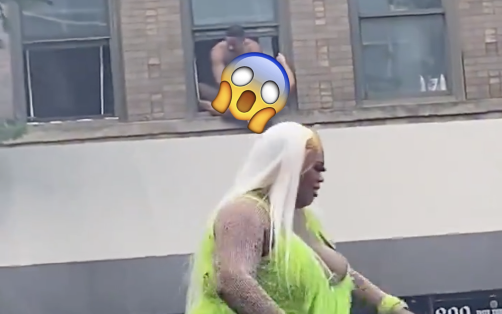 Couple have sex out of window during drag performance