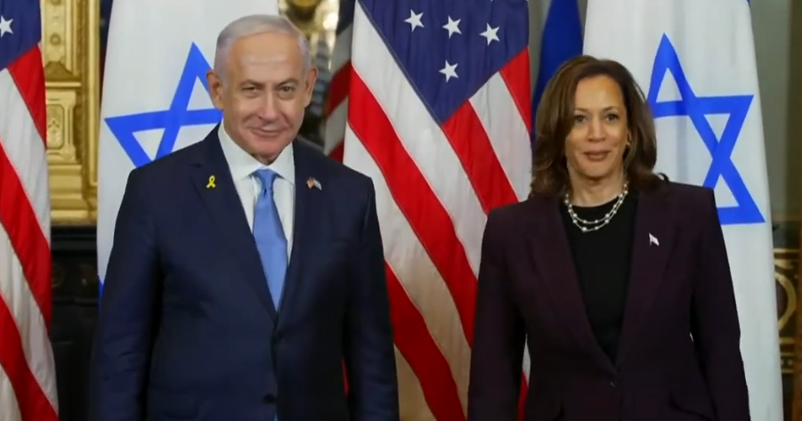 Harris Has Solo Meeting With Benjamin Netanyahu