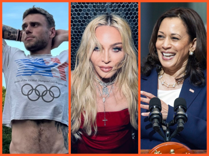 Kamala Harris takes over, Gus Kenworthy flashes his furry six-pack in a crop top, Madonna’s ‘Deadpool’ credit