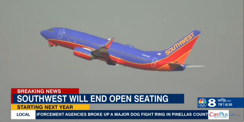 Southwest Airlines To End Its Open Seating Policy