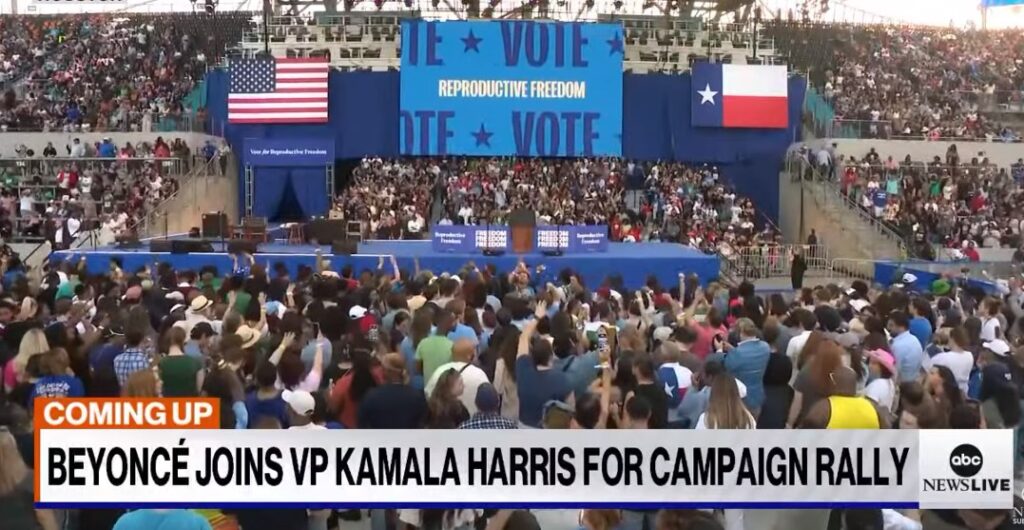 LIVE VIDEO: Beyonce Appears At Harris’s Houston Rally