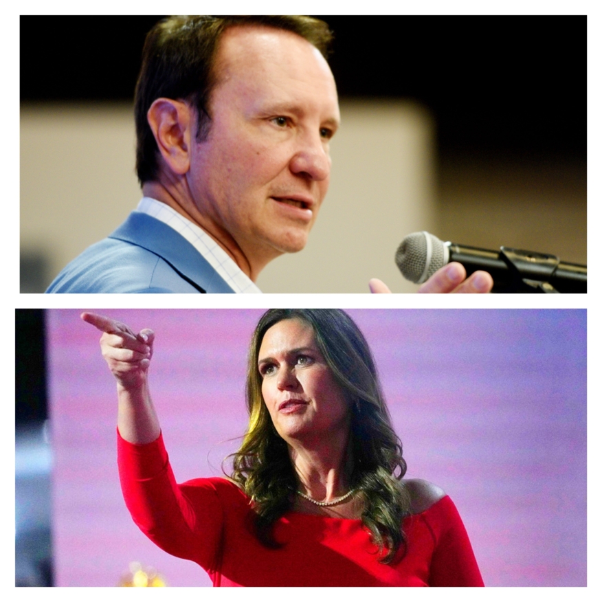 Sarah Huckabee Sanders & Jeff Landry get trolled for nasty bet involving out-of-season crawfish