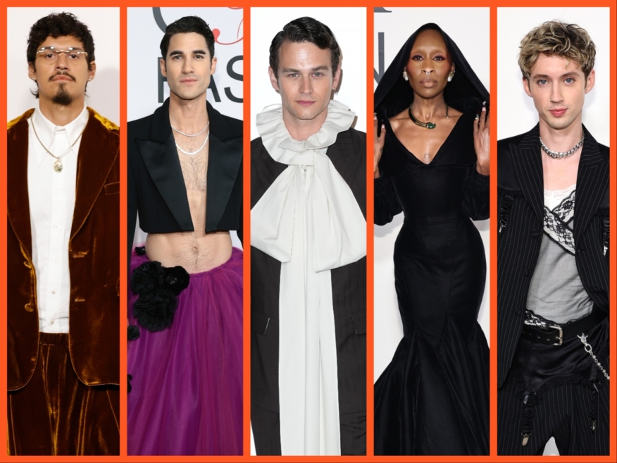 PHOTOS: Darren Criss’ abs, Brandon Flynn’s clown bow, Omar Apollo’s genie pants & all the wild fits from the CFDA Awards