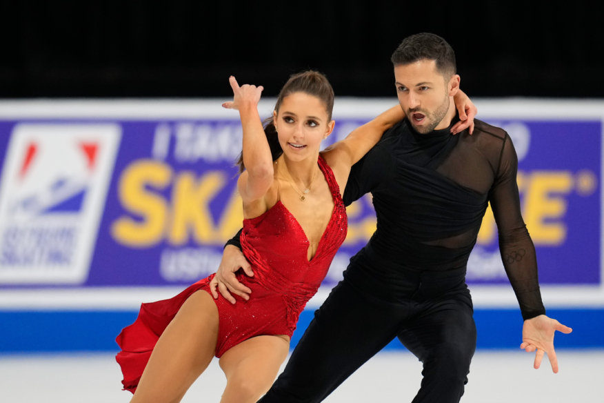 Ice dancer Lewis Gibson keeps up his gold medal streak with an assist from Beyoncé