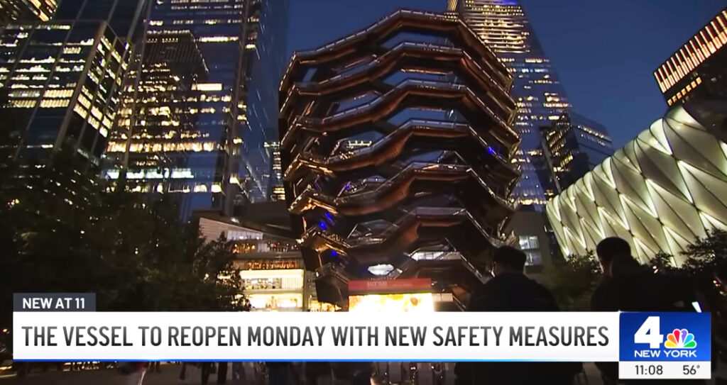 NYC’s Vessel To Reopen With Anti-Suicide Barriers