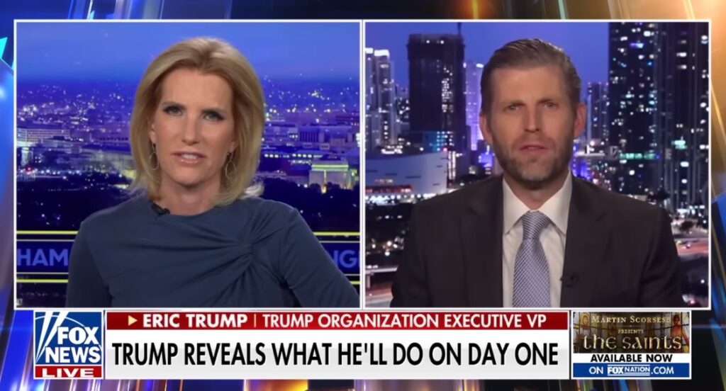 Eric Trump Responds To Insider Shake Down Report