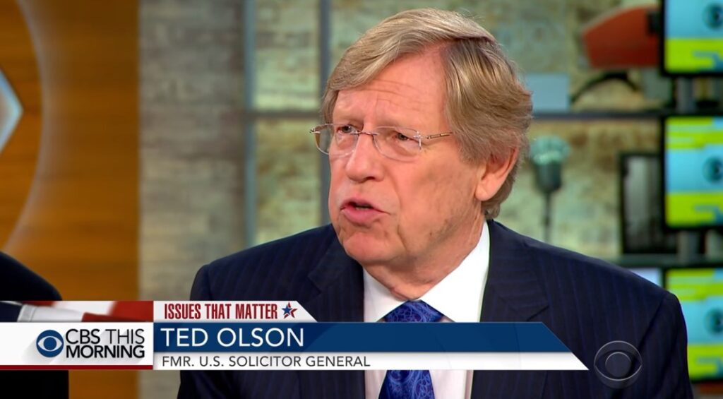 Champion Prop 8 Lawyer Ted Olson Dies At Age 84