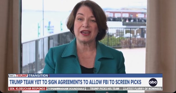 Klobuchar: Trump’s Nominees Must Have FBI Checks