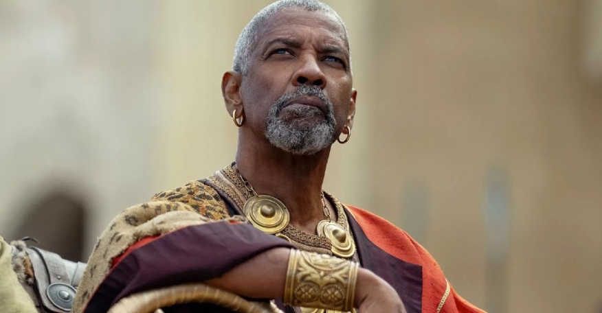 Source reveals the reason Denzel Washington’s gay kiss was axed from ‘Gladiator II’