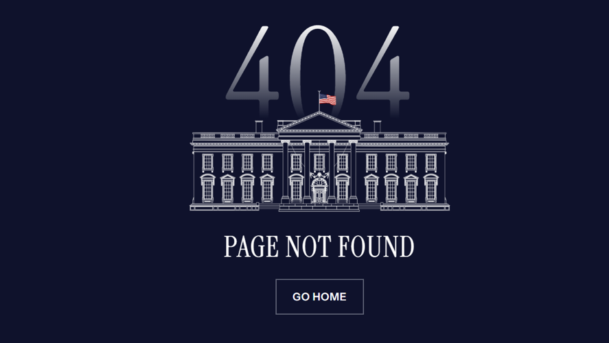 The White House removes Spanish language page from its website and adds ‘go home’ button