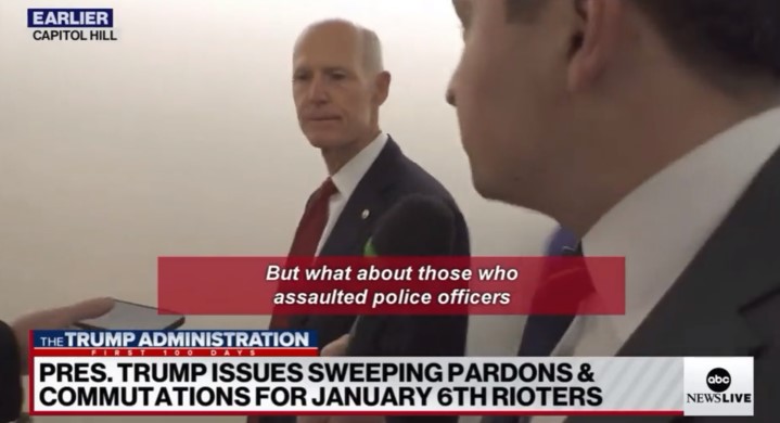 Rick Scott Flees Questions About Pardons For Rioters