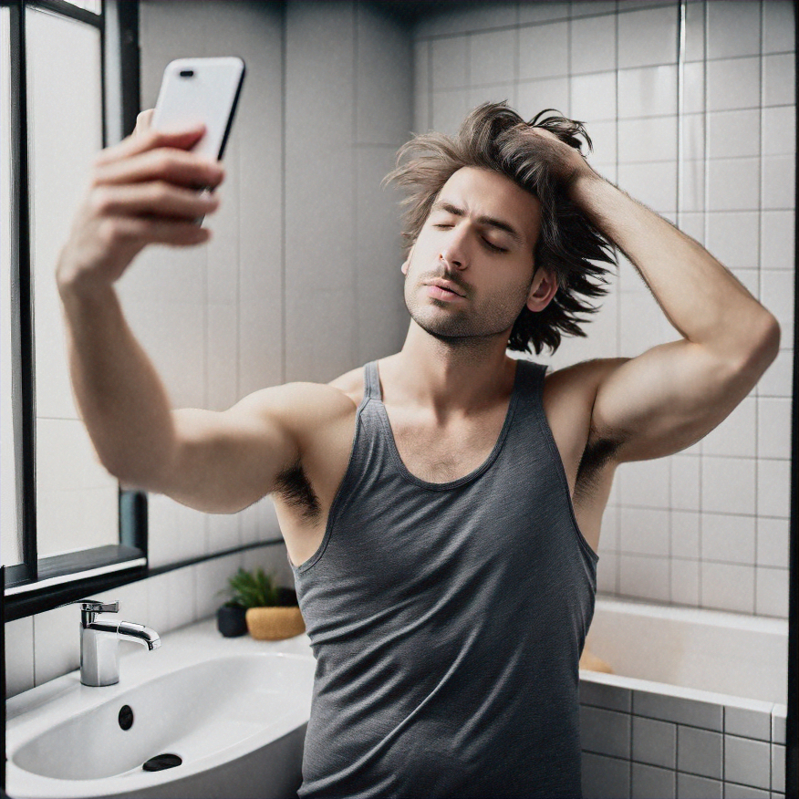 Gay men debate over whether it’s OK to take nude pics on the toilet