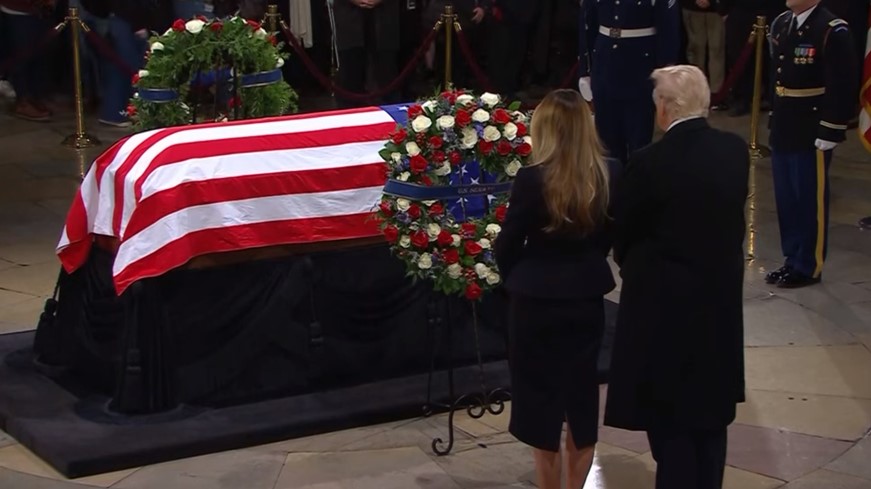 Trumps Visit Jimmy Carter’s Casket In Capitol Rotunda